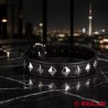 Collier bondage en cuir avec clous SilverStud