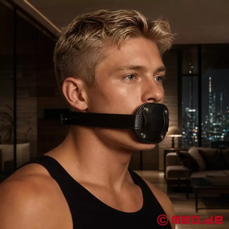 MouthLock™ de MEO® - Masque de bouche verrouillable avec bâillon en forme de gode