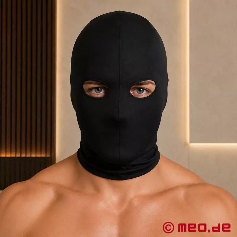Masque BDSM noir - Masque en spandex avec ouvertures pour les yeux