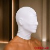 Cagoule en nylon blanc pour un bondage sensuel Inocencia
