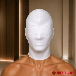 Cagoule en nylon blanc pour un bondage sensuel Inocencia