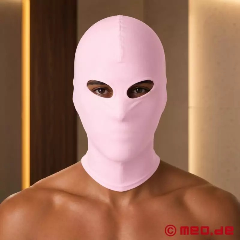 Masque rose en spandex ouverture pour les yeux