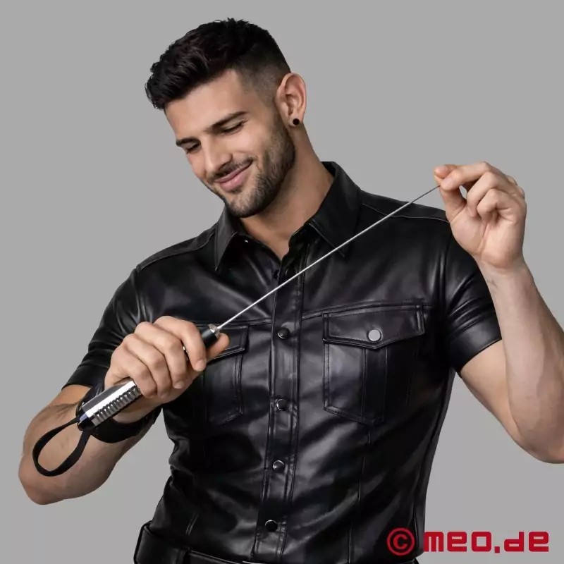Cravache en inox Pain Conductor Dr. Sado