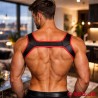 Harnais de torse rouge en néoprène SignalFrame