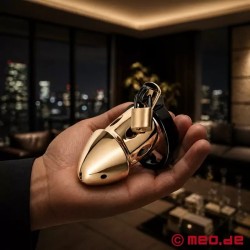 Cage de chasteté en acier inoxydable NoPacha® ImperialLock