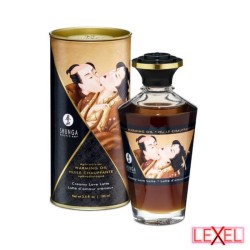 Huile de massage effet chaud Latte Shunga