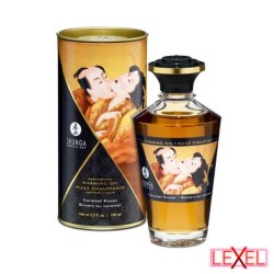Huile de massage effet chaud caramel Shunga