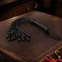 Fouet BDSM luxueux avec lanières tressées Cat O' Nine