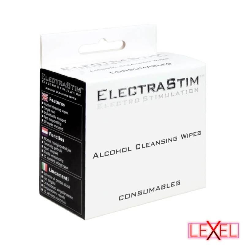 Lingettes nettoyantes à l'alcool Electrastim