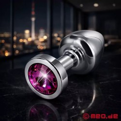 Plug anal de luxe à cristal - Améthyste Star