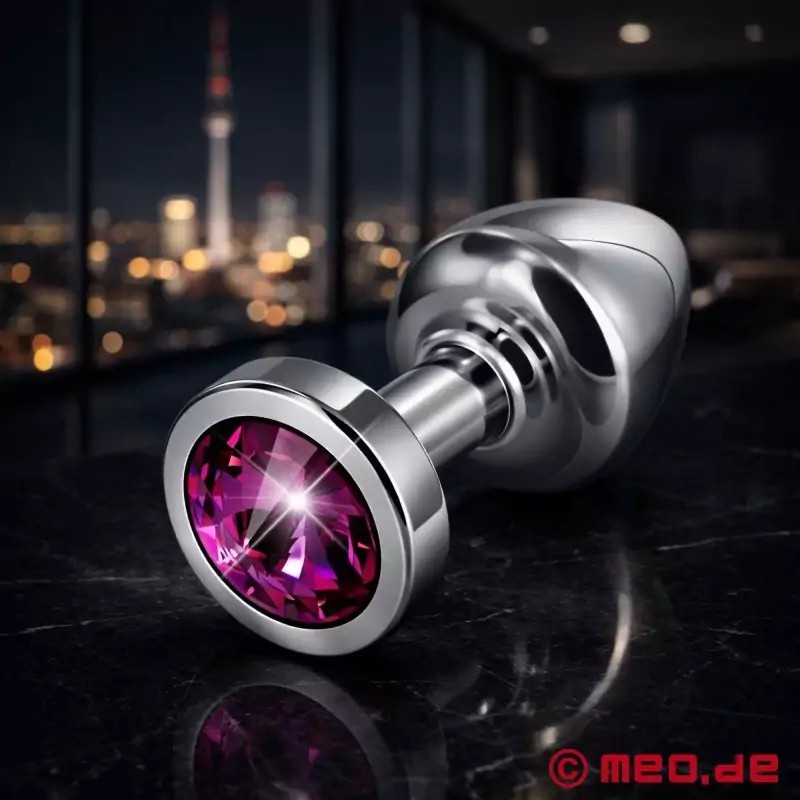 Plug anal de luxe à cristal - Améthyste Star