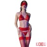 Ensemble rouge 4 pièces CR4467 Chilirose