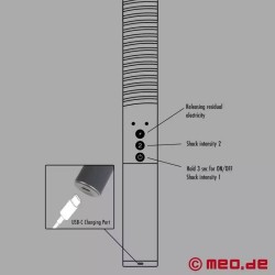 Bâton d’impact BDSM avec électrostimulation Dr. Sado