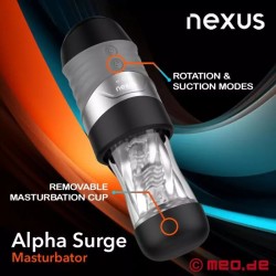 Nexus® Alpha Surge™ - Masturbateur avec rotation et fonction de succion