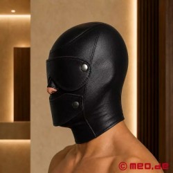 ControlShift™ de MEO® - Masque BDSM en cuir avec masque pour les yeux et cache-bouche