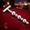 Gode anal en inox – Stimulateur Alpha Male à 6 boules