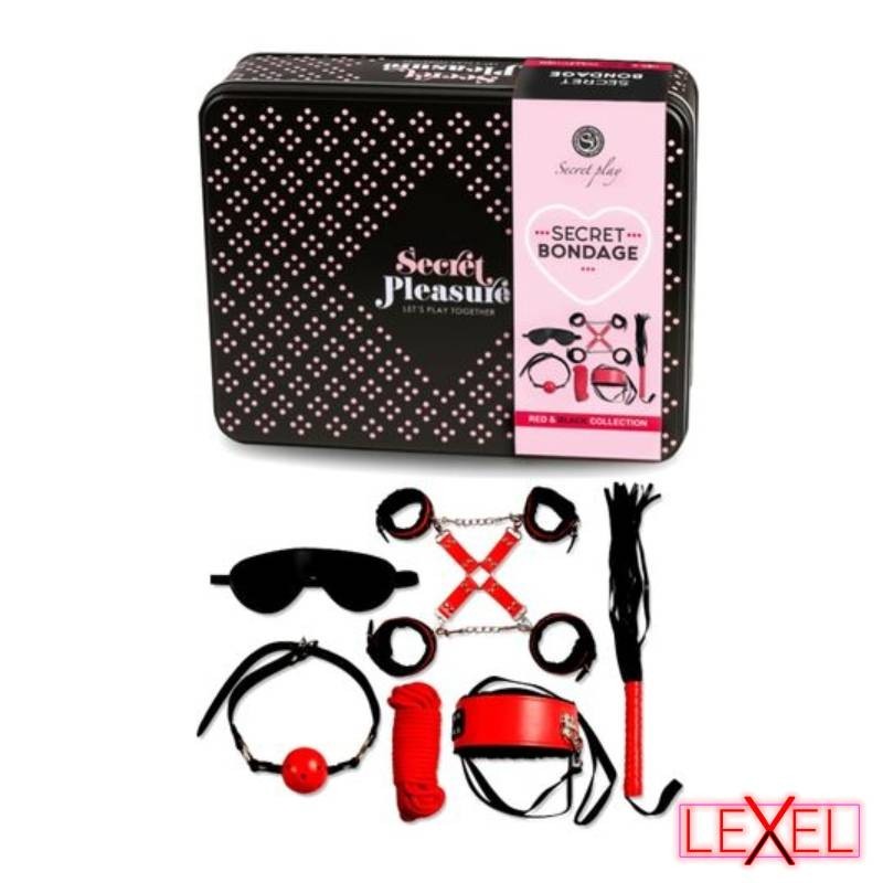 Set 6pcs rouge BDSM SecretPlay