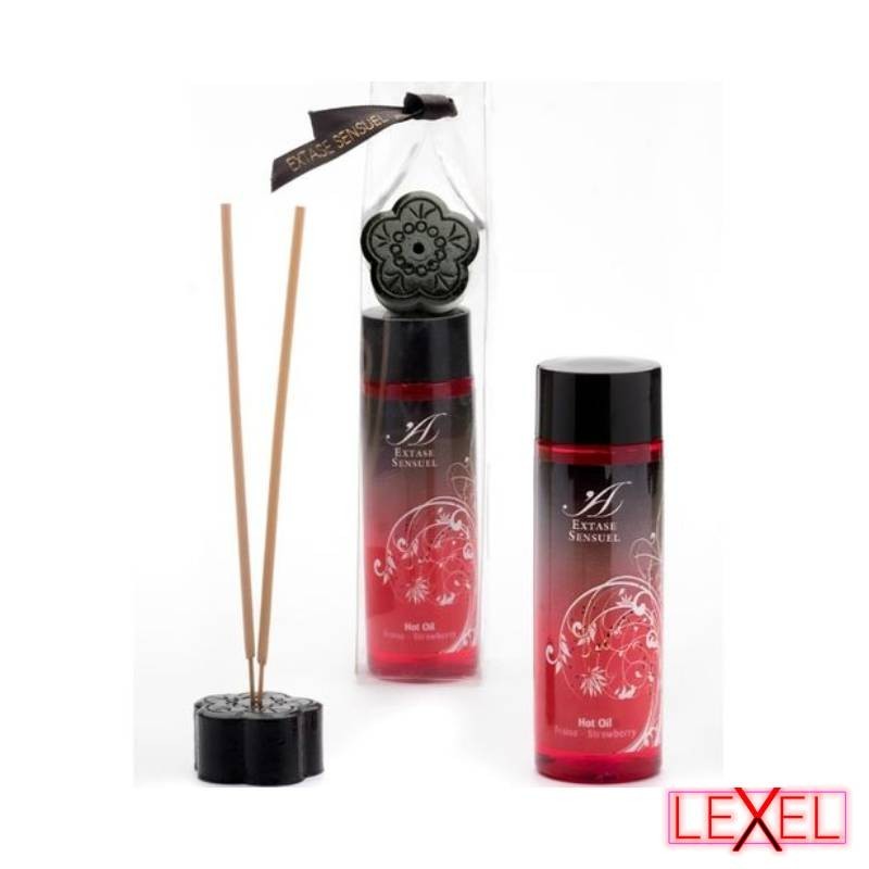 Huile stimulante Chaleur Fraise Extase Sensual