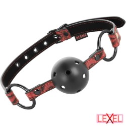 Bâillon en cuir végétalien Edition rouge Begme