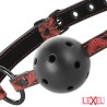 Bâillon en cuir végétalien Edition rouge Begme