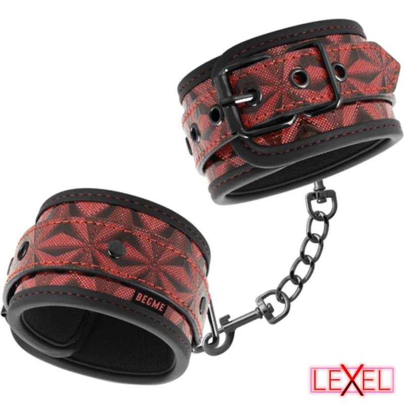 Menottes Premium Doublées Edition rouge Begme