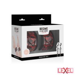 Menottes Chevilles Premium Doublées Edition rouge Begme
