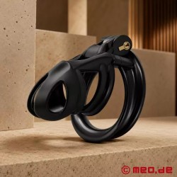 Cage de chasteté verrouillable NoPacha ObsidianGuard