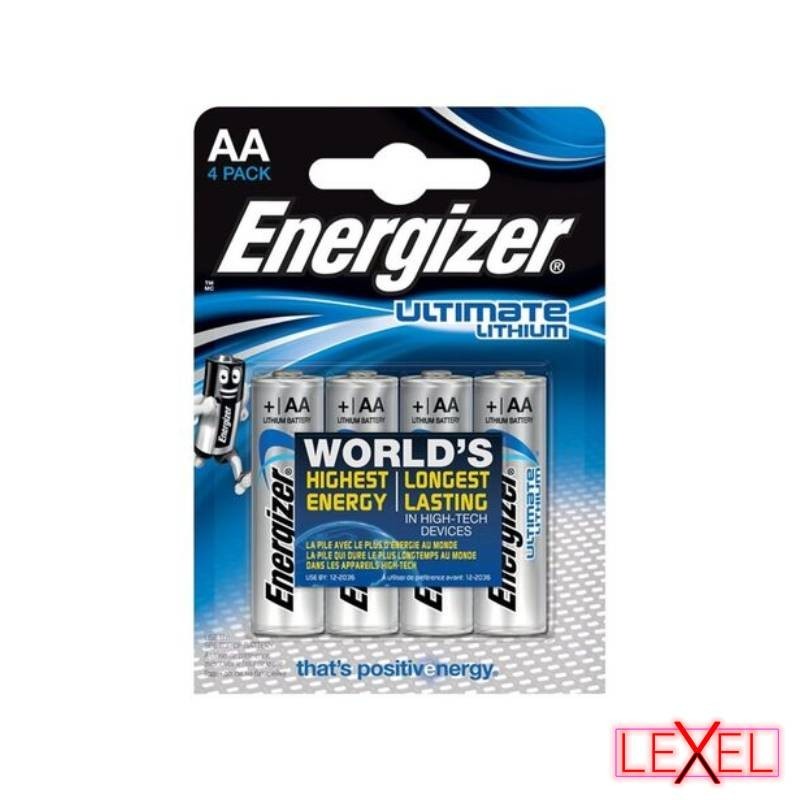 Piles Lithium AA LR6 x4 Ultimate Energizer