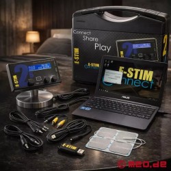 E-Stim Connect Pack™ d'E-Stim Systems - Appareil d'électrostimulation BDSM avec accessoires