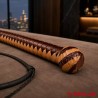 Fouet de luxe SM en cuir marron