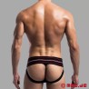 Jockstrap Athletic  Noir. Ceinture large MOB