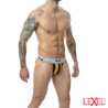 Jockstrap rayures noir orange MOB
