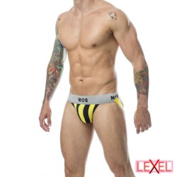 Jockstrap rayures noir jaune MOB