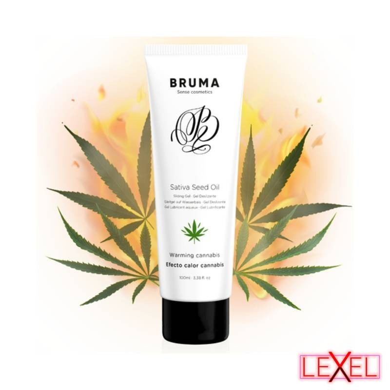 Gel glissant Aloe Vera saveur cannabis Bruma