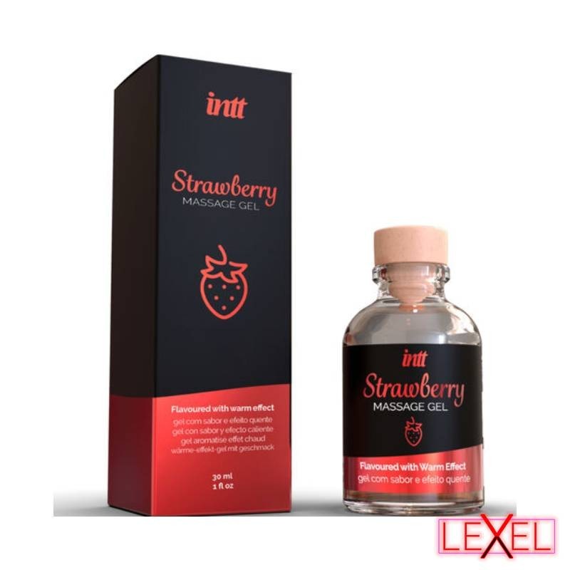 Gel de massage chauffant Fraise Intt