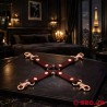 Entrave de bondage en croix bordeaux NOBLESSE