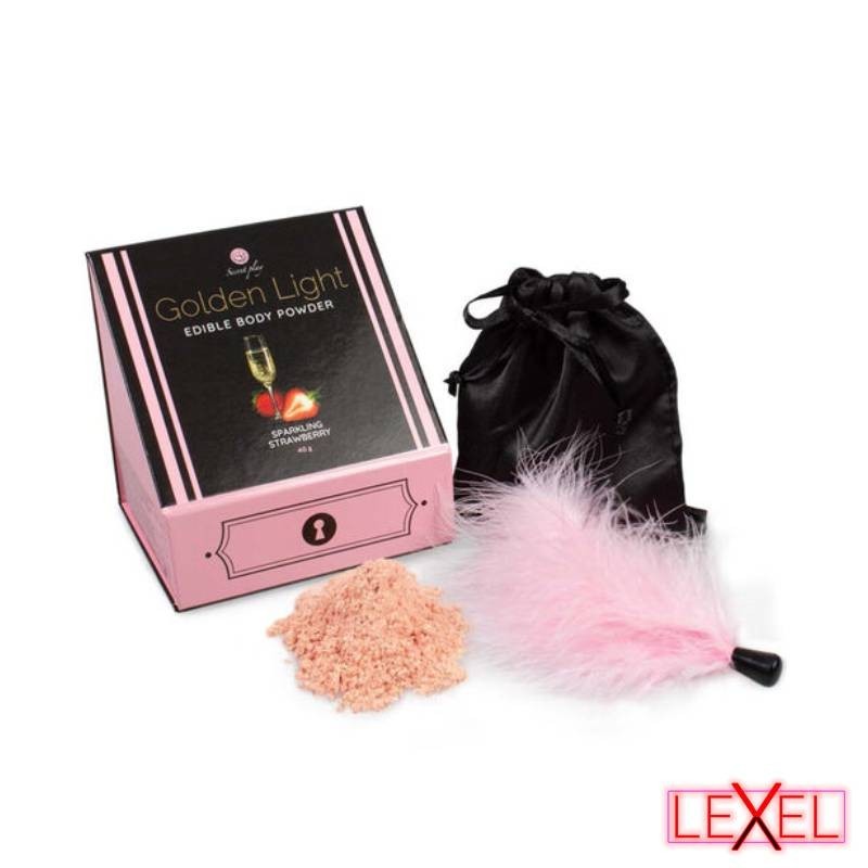 Poudre comestible fraise aphrodisiaque Secretplay