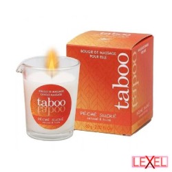 Bougie de massage Pêche Taboo Ruf