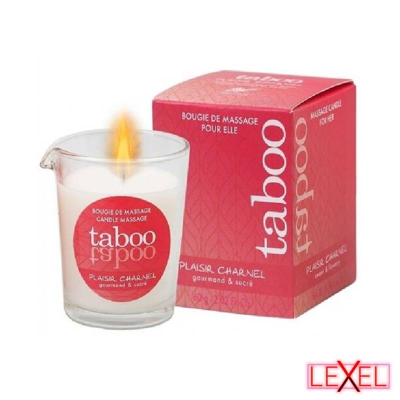 Bougie de massage fleur de cacao Taboo Ruf