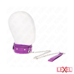 Collier violet avec laisse Kink