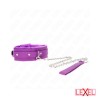 Collier violet avec laisse Kink
