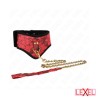 Collier Scandale avec dentelle et laisse Kink