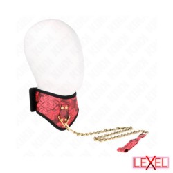 Collier Scandale avec dentelle et laisse Kink