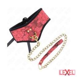 Collier Scandale avec dentelle et laisse Kink