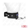 Collier avec diamant bleu et laisse kink