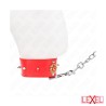Collier rouge avec diamant et laisse Kink