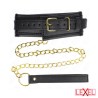 Collier cuir éponge avec laisse Kink