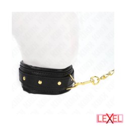 Collier cuir éponge avec laisse Kink