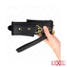 Collier cuir éponge avec laisse Kink