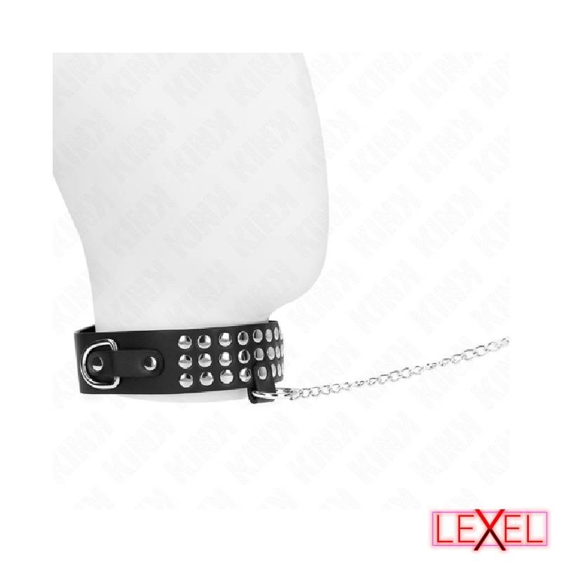 Collier avec brillants avec laisse kink